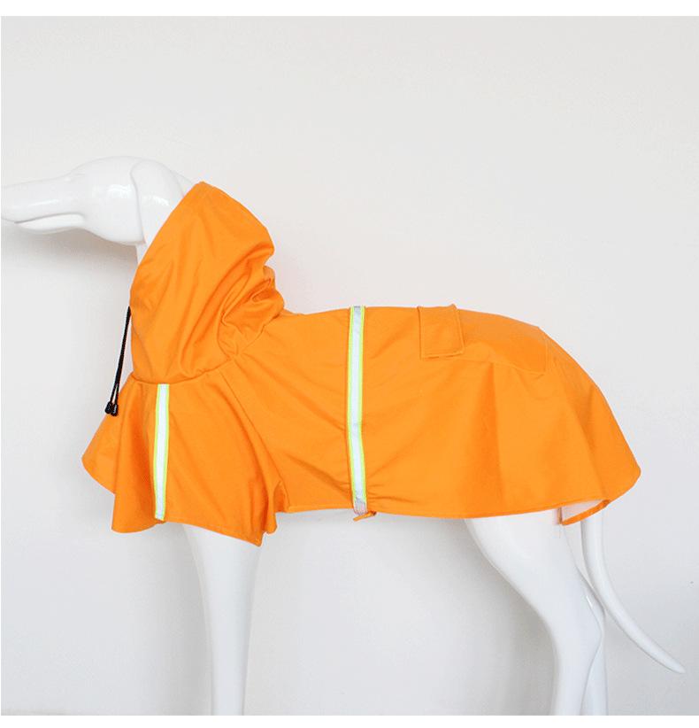 Pet dog Apparel large dog raincoat clothes Waterproof rain coat with reflective stripe S-5XL