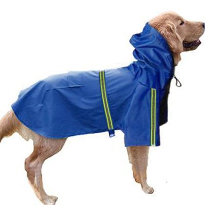 Pet dog Apparel large dog raincoat clothes Waterproof rain coat with reflective stripe S-5XL