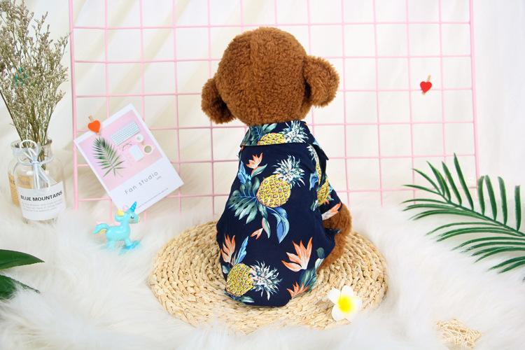 Hawaii Fashionable Wholesale dog Clothes Hawaiian Print Dog Shirt For Summer day