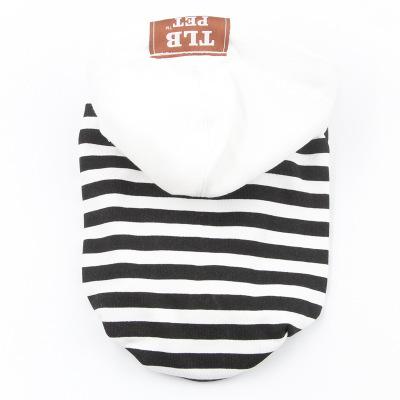 Pet Hoodie Cat Match Owner and Dog Parent-child Dog Pet Clothes black and white stripe