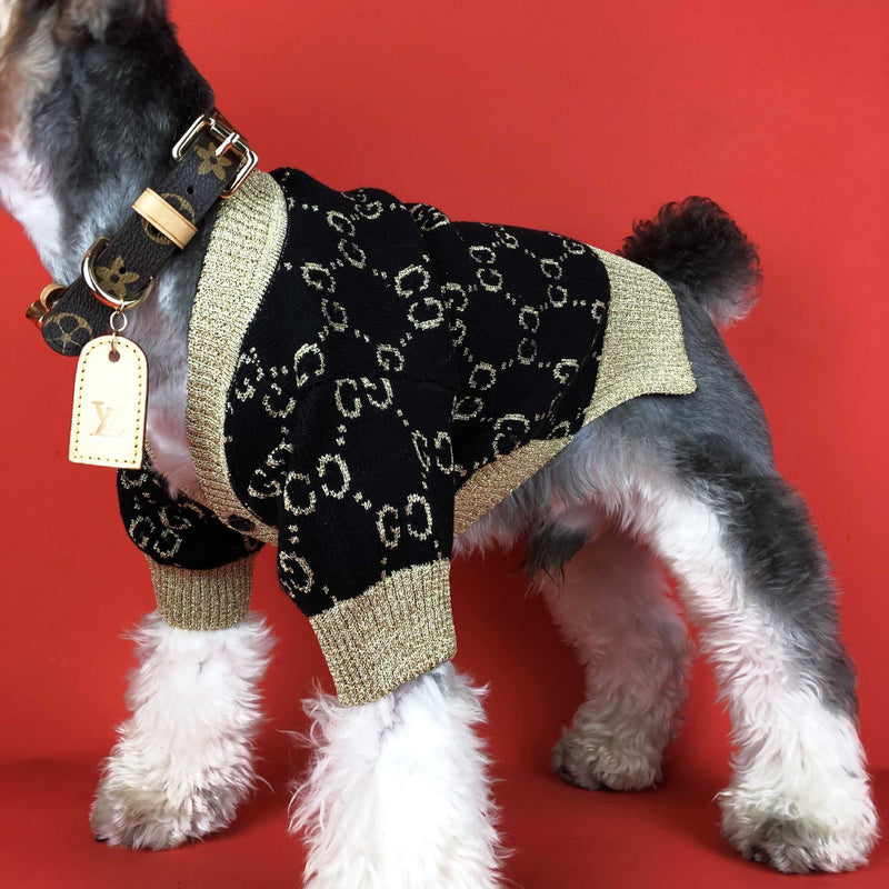 2020 luxury cardigan fashion knitted wool winter dog sweater designer dog clothes